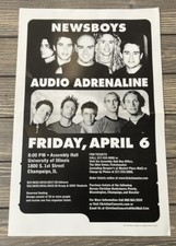Vintage Newsboys Audio Adrenaline Poster Concert Flyer Promo Ad 11” x 17