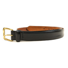 Nordstrom Dress Belt Mens Sz 36 Polished Leather Made in New England USA Brass picture