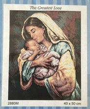Orchidea Printed needlepoint  tapestry Canvas Only  40x50 Cm Greatest Love picture
