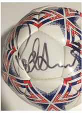 Rod Stewart Signed Soccer Ball Caught at Concert Late 1980s Autographed Football picture