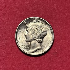 (1) Beautiful Vintage 1940-P Mercury Dime BU-BRILLIANT UNCIRCULATED picture