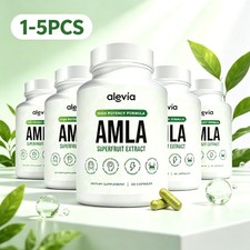 1-5x Alevia Organic Amla Capsule 1000mg Indian Gooseberry Antioxidant Supplement picture