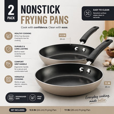 Farberware Easy Clean 8 Inch Nonstick Frying Pan / Skillet, Dishwasher Safe, 2PK picture