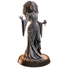Noble Sorceress with Chalice Resin Miniature 32mm D&D Tabletop RPG Figure picture