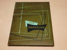 VINTAGE 1955 ONTARIAN STATE TEACHERS COLLEGE OSWEGO NY SUNY SENIOR BOOK picture