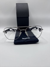 Prada Eyeglasses VPR B50 Polished Silver 59-17. Brand New Authentic. picture