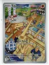 Timburr 183/167 Illustration Rare Twilight Masquerade Pokemon TCG NM picture
