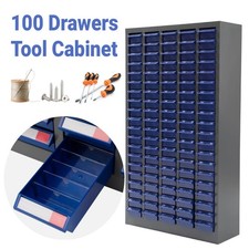100 Drawers Parts Cabinet, Bolt & Nut Storage Hardware Tool Organization Shelves picture