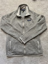 Patagonia Better Sweater Women’s L Gray Full Zip Fleece Jacket Stand Collar picture