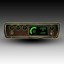 1970-1976 Dodge Duster/Dart (Green LED's) Digital Gauge Panel  DP1805G picture