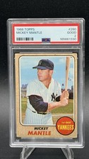 1968 Topps Mickey Mantle #280 New York Yankees PSA 2 picture