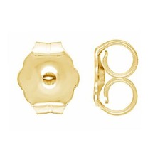 10K Solid Gold Earring Backs Large,Medium Or Small 1 PAIR Butterfly, All Colors picture