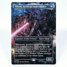 MTG Ultron, Artificial Malevolence MSH 344 Borderless Foil - Marvel Super Heroes picture