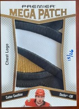 Cutter Gauthier 2025-26 Upper Deck Premier Mega Patch Chest Logo /26 (PMP-CG) picture