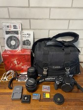Canon EOS 400D Rebel XTi Digital Camera 50mm & 18-55mm Lens, Bag + Extras TESTED picture