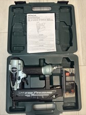 Hitachi NT50AE2 Gray Black 2 Inch 18 Gauge Brad Nail Gun W Nails & Hard Case EUC picture