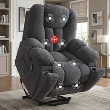 EBELLO Large Power Lift Recliner Chair with Massage & Heat，USB Ports，Cup Holders picture