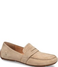 Born Melinda Women’s Loafers Taupe Suede Comfort Slip-On Shoes picture
