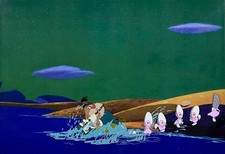1951 DISNEY ALICE IN WONDERLAND WALRUS OYSTERS ORIGINAL PRODUCTION ANIMATION CEL picture