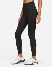 $55 Nike One Women's Training Leggings - DV9020-010- Black- Medium - New Tags picture