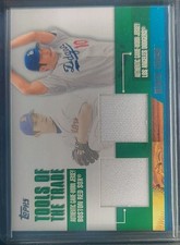 2002 Topps Traded - Tools of the Trade Hideo Nomo #DTRR-HN Dual Relic (MEM) picture