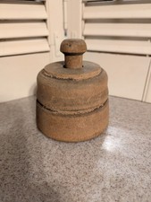 Vintage Wood Butter Mold, Floral Design picture