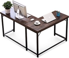 Ivinta L-Shaped Computer Desk Home Office Corner Writing Table Workstation picture