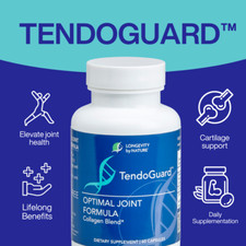 Longevity by Nature TendoGuard Joint Support Collagen Peptide Capsules, 60 Count picture