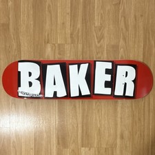 Baker Baker Logo Red/Black/White Logo Skateboard Deck w/ Green Stain picture