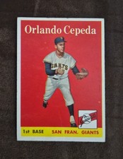 1958 Topps Orlando Cepeda #343 RC picture