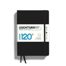 Leuchtturm1917 Black Blank Notebook 120g Edition 203 Pages Hardcover 5.75x8.25 picture