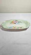 Antique O & EG Royal Austria hand painted 12.25 in celery dish picture