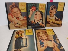 Lot Of 5 Vintage Our First Food Jane Dale Food Books  Artists & Writers Guild  picture