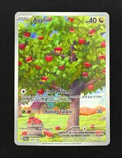 Pokémon TCG Applin 185/167 Sv06 Twilight Masquerade IR Holo Near Mint picture