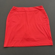 Weekends by Chico's Women's Athletic Skort Red Size 1 (Medium) Pockets Pull-On  picture