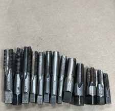 Vintage Machinist Taps Lot of 14 Greenfield HSS Thread Cutting Tool Mix US picture