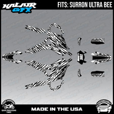 Graphics Kit for Sur-Ron ULTRA BEE R-TECH PLASTICS (All Years) Twitch-WHITE picture
