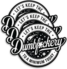 Let's Keep The To A Minimum Today 3-Pack Funny Sarcastic Decal 2.36