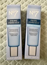 No7 Prime Forever SPF 50 Makeup Primer Facial Sunscreen 1.69 oz / 50ml- 2 units picture