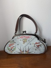 Ed Hardy Women's Denim Shoulder Bag Y2K picture