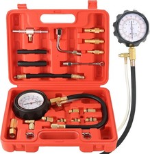 0-140PSI Fuel Injector Injection Pump Pressure Tester Gauge Kit Car Tools picture