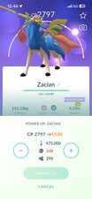 Pokemon Tra-de Go XXL Level 50 Crowned Zacian 3 Moves picture