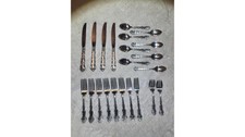 22 PIECES Sterling GORHAM STRASBOURG starter or replacement set NO MONOGRAM picture