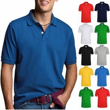 Men's Polo Shirt Dri-Fit Golf Sports Plain Cotton Jersey T Shirt Short Sleeve picture