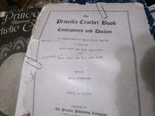 VINTAGE VERY OLD CROCHET INSTRUCTION BOOKLETS CONDITION POOR BUT USABLE  picture
