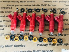 Genuine Bosch Upgrade 12 Hole Jeep Cherokee 4.0L EV6 Fuel Injector Set 6 24LB picture