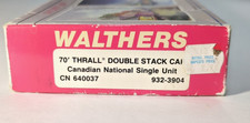 Walthers HO 70' Thrall Double Stack Car Kit CN 640037 #932-3904 – Unasse. w/ ins picture