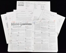 c1984 Original Softalk Magazine Q&A by Andy Hertzfeld Collection w/Notes picture