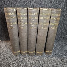 The History of England From The Accession Of James II 1877 5 Vol Set picture