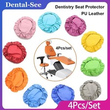 4Pcs/Set Dental Unit Chair Cover Sleeves Protector Waterproof PU Leather Set  picture
